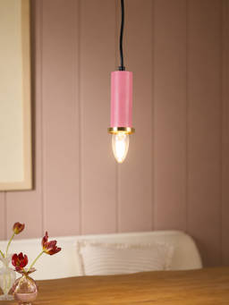 Whispering Homes - Long Chic Pendant Light - Pink