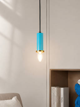 Whispering Homes - Long Chic Pendant Light - Blue