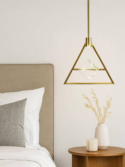 Whispering Homes - Diamond Triangular Ring Pendant Lamp