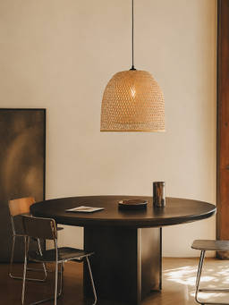 Whispering Homes - Doppio Grid Bamboo Pendant Lamp