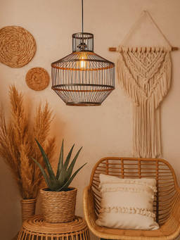 Whispering Homes - Nova Nest Bamboo Pendant Lamp