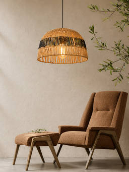 Whispering Homes - Tropical Rattan Pendant Lamp