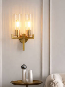Whispering Homes - Evolve Nordic Double Glass Wall lamp