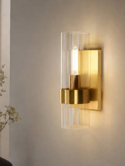 Whispering Homes - Enchant Cylindrical Glass Modern Wall Lamp