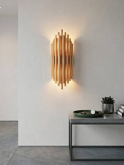 Whispering Homes - Modern Gold Stainless Steel Tubes Wall Lamp