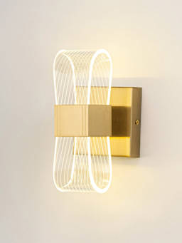 Whispering Homes - Antler Twill Nordic Style LED Wall Lamp - Gold