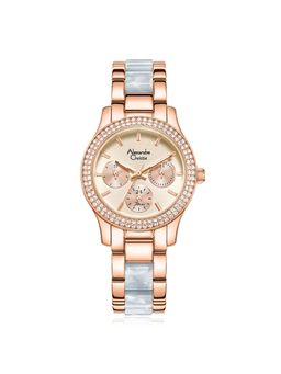 Alexandre Christie - Women Rose Gold Dial Multi 2932BFBRGRGBU2 (M)