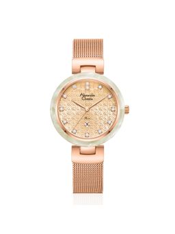 Alexandre Christie - Women Classic Gold Dial Quartz Watch 2C07LDBRGLNGN (M)