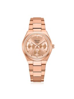 Alexandre Christie - Women Classic Rose Gold Dial Multifunction Watch 8697BFBRGLN (M)