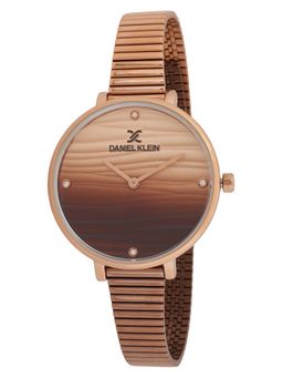 Daniel Klein - Women Stylish Bronze Dial Analog Watch DK.1.12899-6 (M)