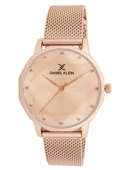 Daniel Klein - Women Stylish Rose Gold Dial Analog Watch DK.1.12901-3 (M)