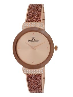 Daniel Klein - Women Stylish Rose Gold Dial Analog Watch DK.1.12913-3 (M)