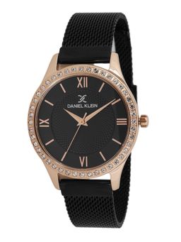 Daniel Klein - Women Stylish Black Dial Analog Watch DK.1.12924-4 (M)