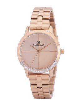 Daniel Klein - Women Stylish Rose Gold Dial Analog Watch DK.1.12933-3 (M)