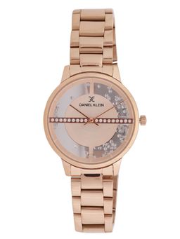 Daniel Klein - Women Stylish Rose Gold Dial Analog Watch DK.1.12964-2 (M)