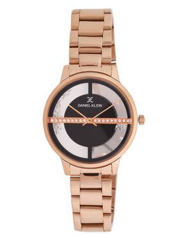 Daniel Klein - Women Stylish Black Dial Analog Watch DK.1.12964-6 (M)