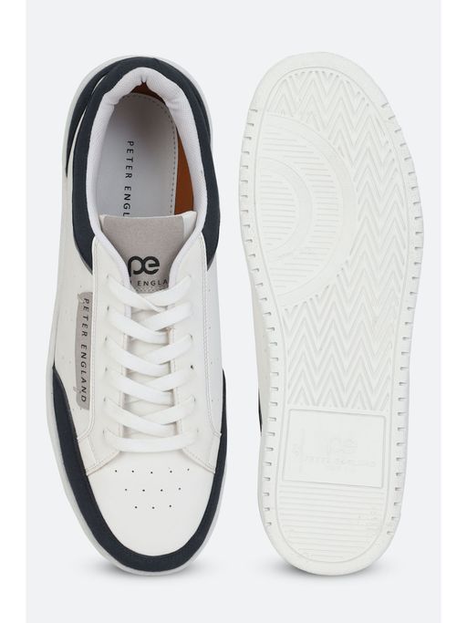 Buy Peter England Men White Lace-Up Shoes Online