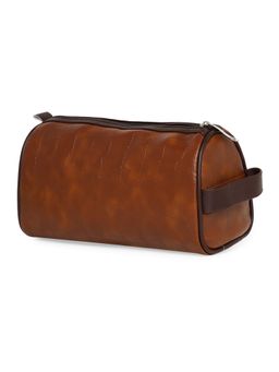 MBOSS - Faux Leather Travel Toiletry Pouch and Toiletry Kit