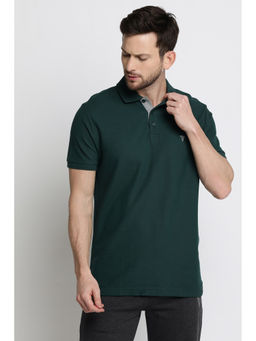 Van Heusen Innerwear - Men Athleisure Colour Fresh & Quick Dry Polo T-Shirt - Green