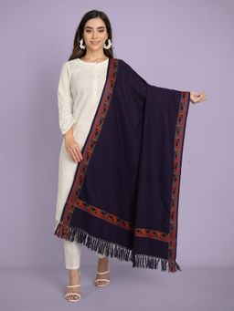 Zamour - Womens Kullu Woven Blue Shawl