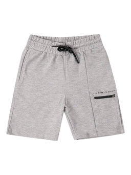 Cantabil - Boys Grey Solid Bermuda