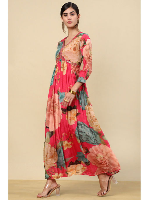 maxi alia cut dress Pink Alia Cut Maxi