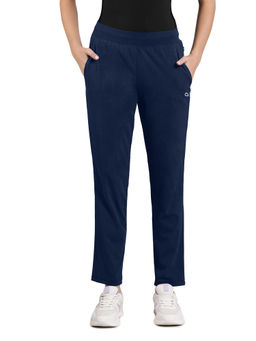 Amante - Navy Blue Mid Rise Full Length Energize Flexi Track Pant