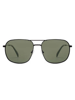 Vincent Chase - Unisex Aviator Green Lens Full Rim Polarized and UV Protection Sunglasses -VC S19007