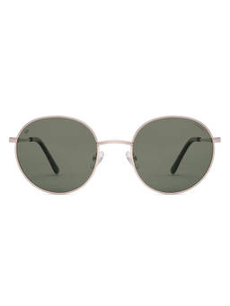 Vincent Chase - Unisex Round Green Lens Full Rim Polarized and UV Protection Sunglasses -VC S19024