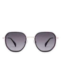 Vincent Chase - Unisex Hexagon Grey Lens Full Rim Polarized and UV Protection Sunglasses -VC S19029