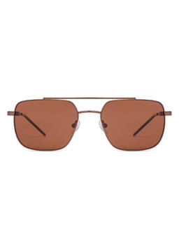 Vincent Chase - Men Square Brown Lens Full Rim Polarized and UV Protection Sunglasses -VC 241272