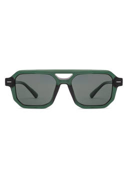 Vincent Chase - Men Square Grey Lens Full Rim Polarized and UV Protection Sunglasses -VC S19092