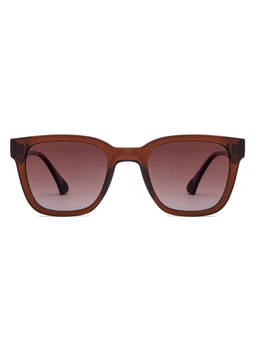 Vincent Chase - Women Square Brown Lens Full Rim Polarized and UV Protection Sunglasses -S19143