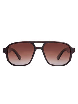 Vincent Chase - Men Square Brown Lens Full Rim Polarized and UV Protection Sunglasses -S19146