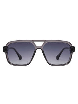 Vincent Chase - Men Square Grey Lens Full Rim Polarized and UV Protection Sunglasses -VC S19147