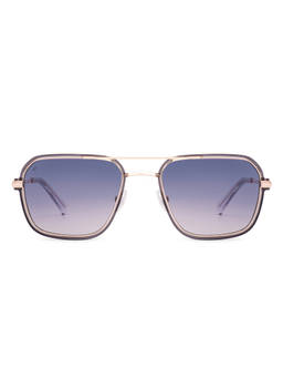Vincent Chase - Men Square Grey Lens Full Rim Polarized and UV Protection Sunglasses -S19505