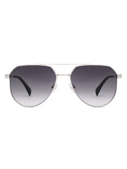 Vincent Chase - Men Aviator Grey Lens Full Rim Polarized and UV Protection Sunglasses -S19515