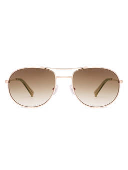 Vincent Chase - Men Aviator Brown Lens Full Rim Polarized and UV Protection Sunglasses -S19519