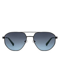 Vincent Chase - Men Hexagon Grey Lens Full Rim Polarized and UV Protection Sunglasses -S19520