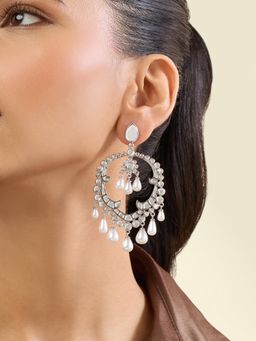 Isharya - Bravura Moon Baalis In Rhodium Plating