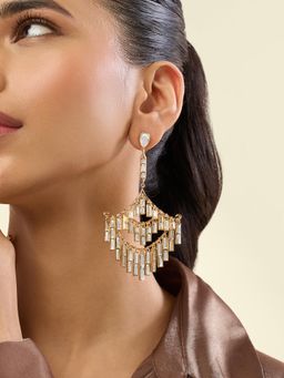 Isharya - Amorim Statement Danglers In 18Kt Gold Plated