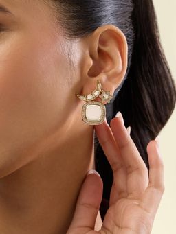 Isharya - Bela Mirror Studs In 18Kt Gold Plated
