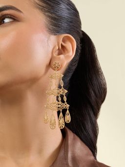 Isharya - Camoes Statement Earrings In 18Kt Gold Plated