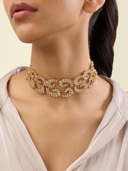 Isharya - Evora Statement Necklace In 18Kt Gold Plated