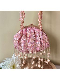 Nayaab by Sonia - Rosette Sequin Enchantment Clutch