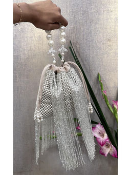 Nayaab by Sonia - Tossel Ivory Potli Bag