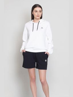 Muvazo - Black Pure Cotton Regular Solid Shorts