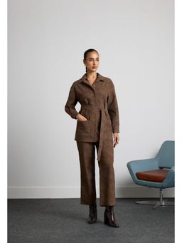 Muvazo - Brown Smoky Hues Pant