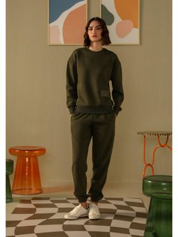 Muvazo - Olive Essence Of Warmth Olive Jogger