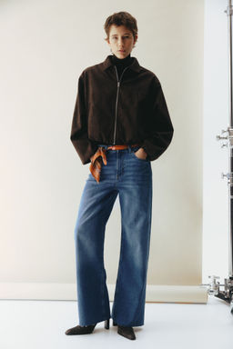 H&M - Women Blue Wide High Jeans